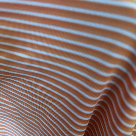 Kirkland performance polos, yellow/white stripe & orange/white stripe - Picture 2 of 7